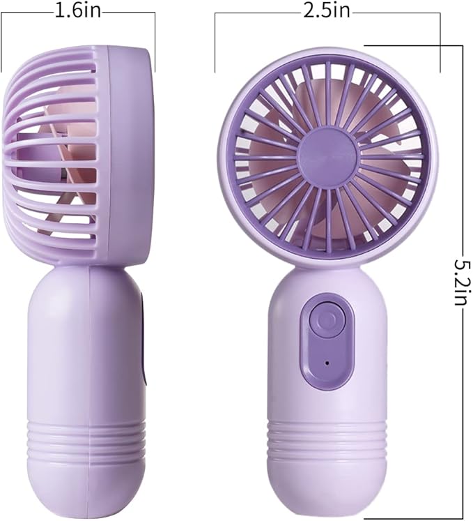 Handheld Mini Fan – USB Rechargeable