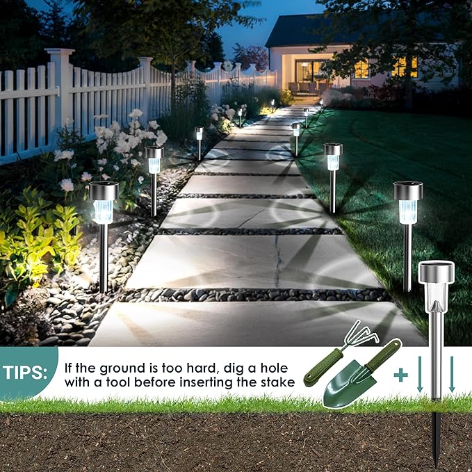 LED Solar Garden Lights (Set of 4)